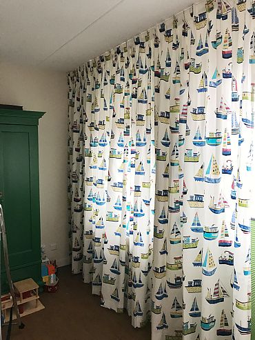 gordijnen kinderkamer bootjes